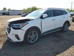 Salvage cars for sale at Hillsborough, NJ auction: 2017 Hyundai Santa FE SE Ultimate