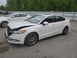 Salvage cars for sale at Glassboro, NJ auction: 2017 Ford Fusion SE