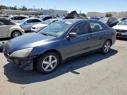 Salvage cars for sale at Martinez, CA auction: 2005 Honda Accord EX
