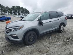 Salvage cars for sale at Loganville, GA auction: 2017 Honda Pilot LX