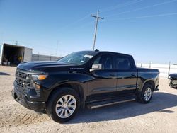 Salvage cars for sale at Andrews, TX auction: 2023 Chevrolet Silverado C1500 Custom