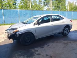 Salvage cars for sale from Copart Atlantic Canada Auction, NB: 2018 Toyota Corolla L