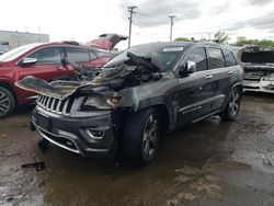 Salvage cars for sale at Chicago Heights, IL auction: 2015 Jeep Grand Cherokee Overland