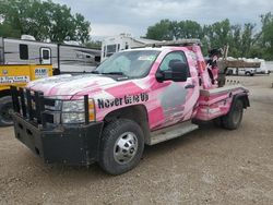 Salvage trucks for sale at Des Moines, IA auction: 2012 Chevrolet Silverado K3500 LT