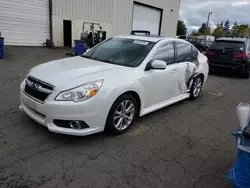 Salvage cars for sale from Copart Woodburn, OR: 2013 Subaru Legacy 3.6R Limited
