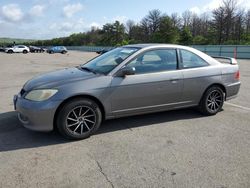 Salvage cars for sale from Copart Brookhaven, NY: 2005 Honda Civic EX