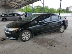 Salvage cars for sale from Copart Cartersville, GA: 2012 Honda Civic LX