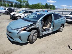 Salvage cars for sale from Copart Spartanburg, SC: 2017 Toyota Prius