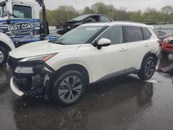 Salvage cars for sale at Assonet, MA auction: 2021 Nissan Rogue SV