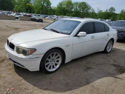 Vehiculos salvage en venta de Copart Marlboro, NY: 2003 BMW 745 LI