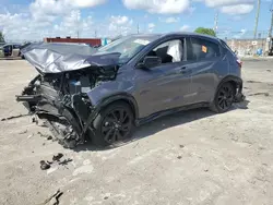 Salvage cars for sale at Homestead, FL auction: 2022 Honda HR-V Sport