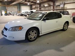 Chevrolet Montecarlo salvage cars for sale: 2007 Chevrolet Monte Carlo LT