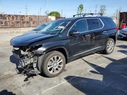 Salvage cars for sale from Copart Wilmington, CA: 2018 Chevrolet Traverse Premier