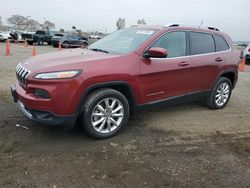 Salvage cars for sale from Copart San Diego, CA: 2015 Jeep Cherokee Limited