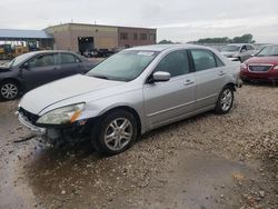 Salvage cars for sale from Copart Kansas City, KS: 2007 Honda Accord EX