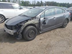 Vehiculos salvage en venta de Copart Finksburg, MD: 2012 Honda Civic LX