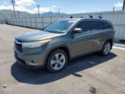 Toyota Highlander Hybrid Limited salvage cars for sale: 2014 Toyota Highlander Hybrid Limited