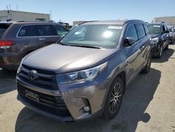 Salvage cars for sale from Copart Martinez, CA: 2017 Toyota Highlander SE