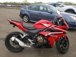 Salvage motorcycles for sale at New Britain, CT auction: 2017 Honda CBR500 R