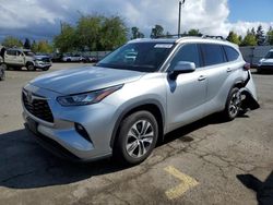 Salvage cars for sale at Woodburn, OR auction: 2020 Toyota Highlander XLE