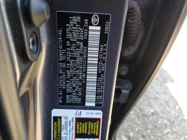 2012 Toyota Camry Base