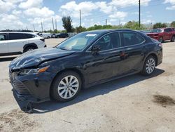 Salvage cars for sale from Copart Miami, FL: 2020 Toyota Camry LE