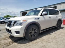 Salvage cars for sale from Copart Chambersburg, PA: 2017 Nissan Armada Platinum