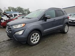 Salvage cars for sale from Copart Spartanburg, SC: 2018 Ford Ecosport SE