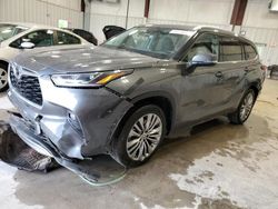 Salvage cars for sale at Franklin, WI auction: 2021 Toyota Highlander Platinum