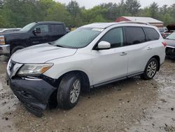 Salvage cars for sale from Copart Mendon, MA: 2013 Nissan Pathfinder S