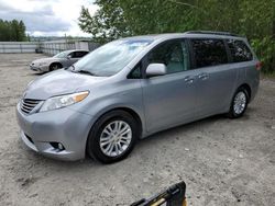 Toyota Sienna XLE salvage cars for sale: 2011 Toyota Sienna XLE