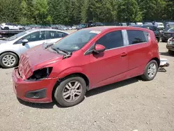 Salvage cars for sale from Copart Graham, WA: 2016 Chevrolet Sonic LT