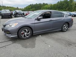 Salvage cars for sale at Exeter, RI auction: 2016 Honda Accord LX