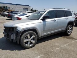 Salvage cars for sale at Rancho Cucamonga, CA auction: 2021 Jeep Grand Cherokee L Limited