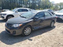 Salvage cars for sale at North Billerica, MA auction: 2013 Toyota Corolla Base
