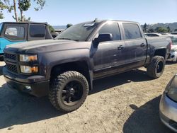 Salvage trucks for sale at San Martin, CA auction: 2015 Chevrolet Silverado K1500 LT