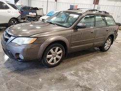 Salvage cars for sale at Franklin, WI auction: 2008 Subaru Outback 2.5I Limited