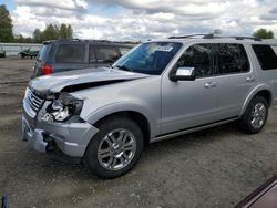 Salvage cars for sale at Arlington, WA auction: 2010 Ford Explorer Limited