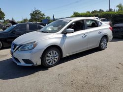 Salvage cars for sale from Copart San Martin, CA: 2017 Nissan Sentra S