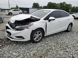 Salvage cars for sale from Copart Mebane, NC: 2018 Chevrolet Cruze LT