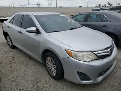 Salvage cars for sale from Copart Rancho Cucamonga, CA: 2012 Toyota Camry Base