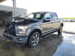 Salvage cars for sale at West Palm Beach, FL auction: 2015 Ford F150 Supercrew