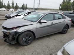 Salvage cars for sale from Copart Rancho Cucamonga, CA: 2023 Hyundai Elantra Blue