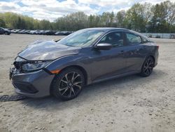 Salvage cars for sale at North Billerica, MA auction: 2019 Honda Civic Sport
