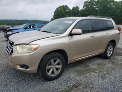 Salvage cars for sale from Copart Concord, NC: 2009 Toyota Highlander