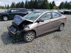 Salvage cars for sale at Graham, WA auction: 2013 Hyundai Accent GLS