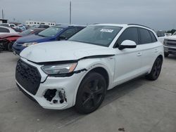Salvage cars for sale at Grand Prairie, TX auction: 2022 Audi Q5 Premium Plus 45