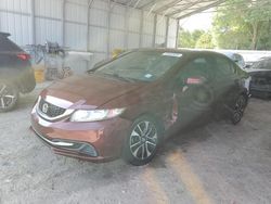 Salvage cars for sale from Copart Midway, FL: 2015 Honda Civic EX