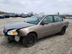 Salvage cars for sale from Copart West Warren, MA: 2007 Chevrolet Malibu LS