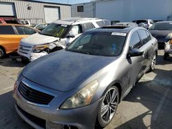 Salvage cars for sale at Vallejo, CA auction: 2010 Infiniti G37 Base
